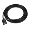 Kontakthylsa - typ GSA enligt DIN 43650 - modell A - med lysdiod, varistor och PVC kabel