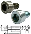 Cylinderskruv med skaft och inv&auml;ndig sexkant - DIN 912 / ISO 4762
