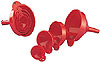 Plasttratta i set - fyra delar - &Oslash; 50/75/100 och 120 mm