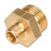 Dubbelnippel - m&auml;ssing - M-g&auml;nga (cylindrisk) - 1/8" till 3"