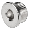 &Auml;ndplugg - m&auml;ssing - 1/8" till 3/4" - inv&auml;ndig 6-kant - f&ouml;rnicklad