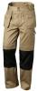 Arbetsbyxor "Baabe" - 65% Polyester, 35% bomull - beige/svart