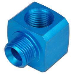 Vinklad anslutning - aluminium - 16 bar