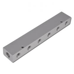 Fördelarlist dubbelsidig - 16 fack - aluminium - 16 bar