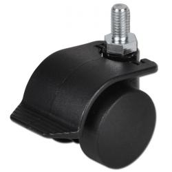 Dubbelhjul - 40-70 kg - dubbelstopp - platta - glidlager