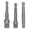 Adapterset f&ouml;r borrmaskiner - 1/4", 3/8" och 1/2"
