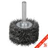 Overstock-round brush with shank - &Oslash;40mm crimped - 0.3 mm wire